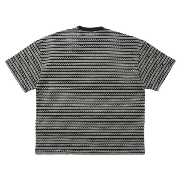 画像2: COOTIE PRODUCTIONS/Jacquard Border S/S Tee（Black）［ジャガードボーダーT-25春夏］ (2)