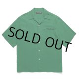画像: WACKO MARIA/50'S OPEN COLLAR SHIRT（GREEN）［50'Sオープンカラーシャツ-25春夏］