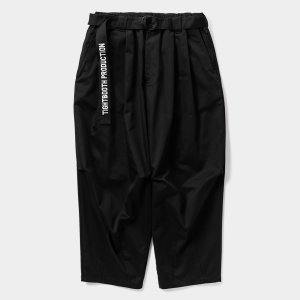 画像: TIGHTBOOTH/HERRINGBONE BALLOON PANTS（Black）［ヘリンボーンバルーンパンツ-25春夏］