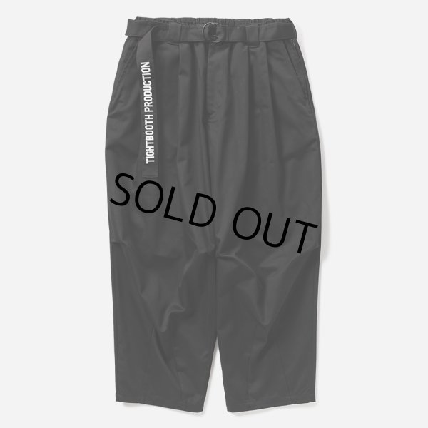 画像1: 【20％OFF】TIGHTBOOTH/HERRINGBONE BALLOON PANTS（Black）［ヘリンボーンバルーンパンツ-25春夏］ (1)