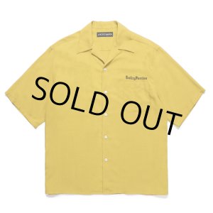 画像: WACKO MARIA/50'S OPEN COLLAR SHIRT（YELLOW）［50'Sオープンカラーシャツ-25春夏］