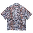画像1: WACKO MARIA/LEOPARD HAWAIIAN SHIRT（BLUE）［レオパードハワイアンシャツ-25春夏］ (1)