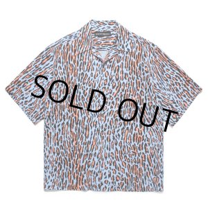 画像: WACKO MARIA/LEOPARD HAWAIIAN SHIRT（BLUE）［レオパードハワイアンシャツ-25春夏］