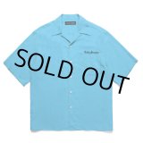画像: WACKO MARIA/50'S OPEN COLLAR SHIRT（BLUE）［50'Sオープンカラーシャツ-25春夏］