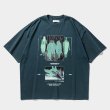 画像1: TIGHTBOOTH/SHADOW S/S T-SHIRT（Blue Charcoal）［プリントT-25春夏］ (1)