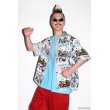 画像2: WACKO MARIA/STAND BY ME / HAWAIIAN SHIRT（GRAY）［ハワイアンシャツ-25春夏］ (2)