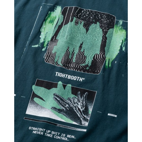 画像3: TIGHTBOOTH/SHADOW S/S T-SHIRT（Blue Charcoal）［プリントT-25春夏］ (3)