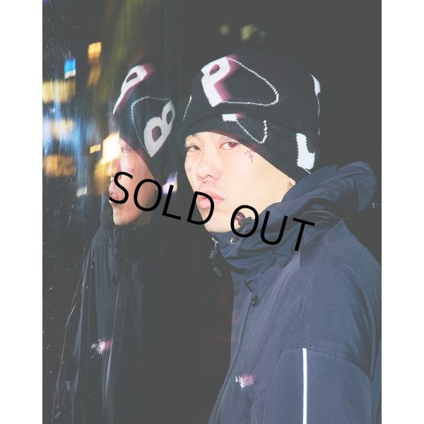 画像4: TIGHTBOOTH x SauRas Being JACQUARD BEANIE（Black）［ジャガードビーニー-25春夏］ (4)