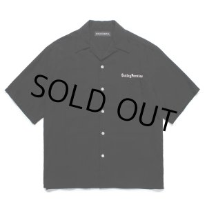 画像: WACKO MARIA/50'S OPEN COLLAR SHIRT（BLACK）［50'Sオープンカラーシャツ-25春夏］