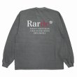 画像1: ROUGH AND RUGGED/DESIGN LS（BLACK/PIGMENT）［刺繍+プリント長袖T-25春夏］ (1)