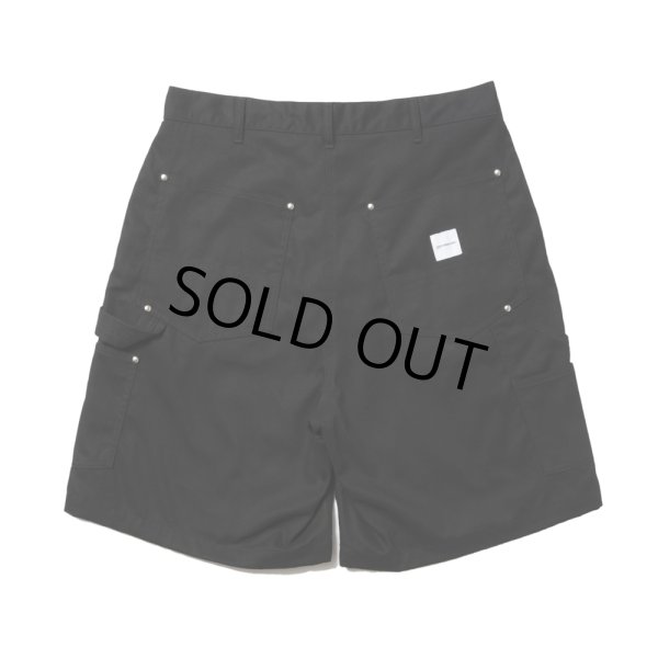 画像2: COOTIE PRODUCTIONS/Abyss Dyed Duck Double Knee Painter Shorts（Black）［ダブルニーペインターショーツ-25春夏］ (2)
