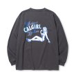 画像2: CALEE/VINTAGE TYPE SYNDICATE RETRO GIRL L/S TEE ＜NATURALLY PAINT DESIGN＞（BLACK）［プリント長袖T-25春夏］ (2)