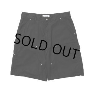 画像: COOTIE PRODUCTIONS/Abyss Dyed Duck Double Knee Painter Shorts（Black）［ダブルニーペインターショーツ-25春夏］