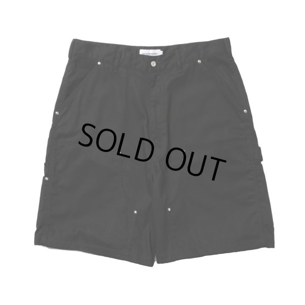 画像1: COOTIE PRODUCTIONS/Abyss Dyed Duck Double Knee Painter Shorts（Black）［ダブルニーペインターショーツ-25春夏］ (1)