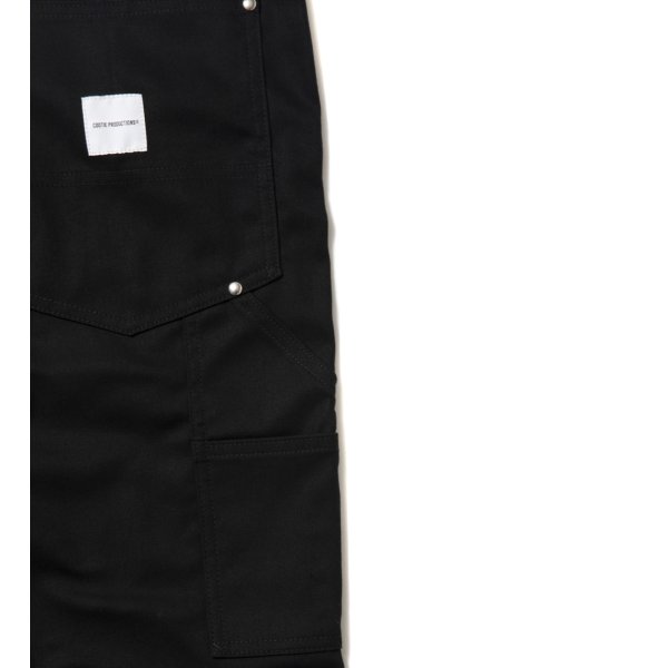 画像3: COOTIE PRODUCTIONS/Abyss Dyed Duck Double Knee Painter Shorts（Black）［ダブルニーペインターショーツ-25春夏］ (3)