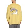 画像4: CALEE/VINTAGE TYPE SYNDICATE RETRO GIRL L/S TEE ＜NATURALLY PAINT DESIGN＞（BLACK）［プリント長袖T-25春夏］ (4)