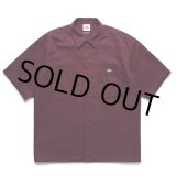 画像: WACKO MARIA/DICKIES / WORK SHIRT（BURGUNDY）［ワークシャツ-25春夏］