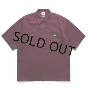 画像: WACKO MARIA/DICKIES / WORK SHIRT（BURGUNDY）［ワークシャツ-25春夏］