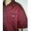 画像2: WACKO MARIA/DICKIES / WORK SHIRT（BURGUNDY）［ワークシャツ-25春夏］ (2)