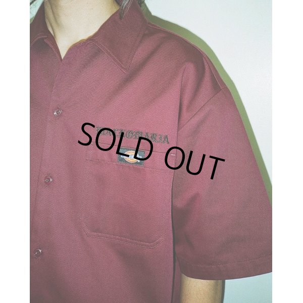 画像2: WACKO MARIA/DICKIES / WORK SHIRT（BURGUNDY）［ワークシャツ-25春夏］ (2)