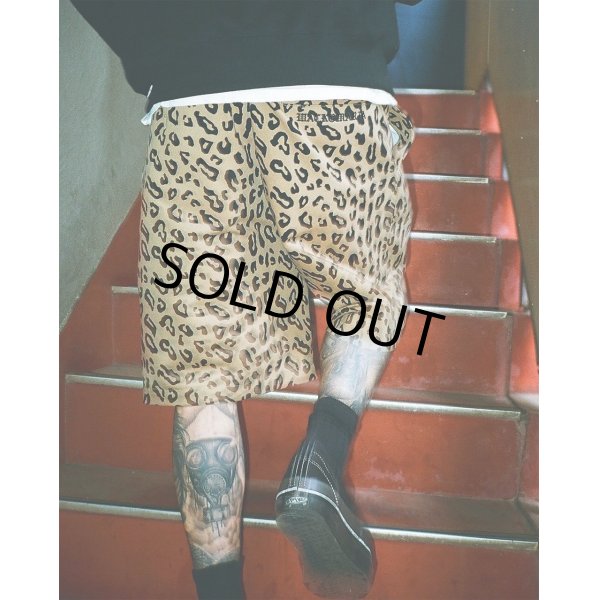 画像3: WACKO MARIA/DICKIES / LEOPARD PLEATED SHORT TROUSERS（BEIGE）［レオパードワンタックショートトラウザース-25春夏］ (3)