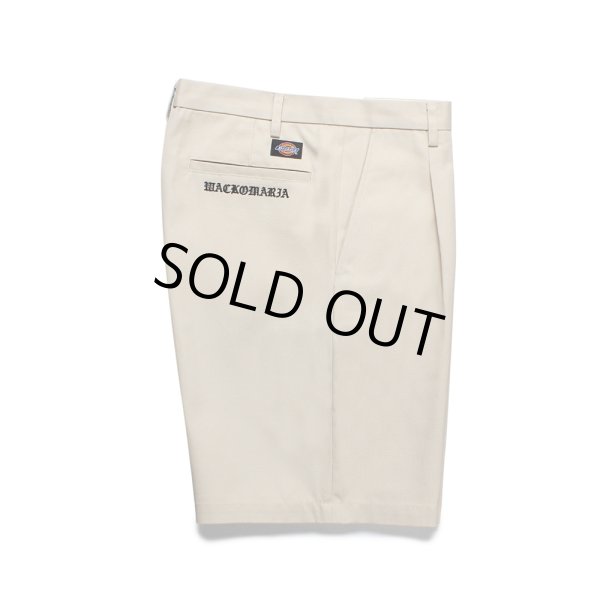 WACKO MARIA/DOUBLE PLEATED CHINO TROUSERS（LIGHT BEIGE