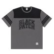 画像1: BlackEyePatch/BLOCK COLLEGE 2 TONE HOCKEY TEE（CHARCOAL） (1)