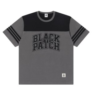 画像: BlackEyePatch/BLOCK COLLEGE 2 TONE HOCKEY TEE（CHARCOAL）