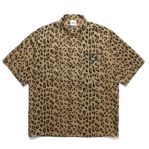 画像: WACKO MARIA/DICKIES / LEOPARD WORK SHIRT（BEIGE）［レオパードワークシャツ-25春夏］