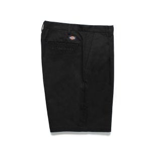 画像: WACKO MARIA/DICKIES / PLEATED SHORT TROUSERS（BLACK）［ワンタックショートトラウザース-25春夏］