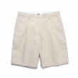 画像2: WACKO MARIA/DICKIES / PLEATED SHORT TROUSERS（OFF WHITE）［ワンタックショートトラウザース-25春夏］ (2)