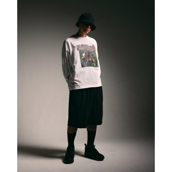 画像2: TIGHTBOOTH/CHECKER PLATE BIG SHORTS（Black）［チェッカープレートビッグショーツ-25春夏］ (2)