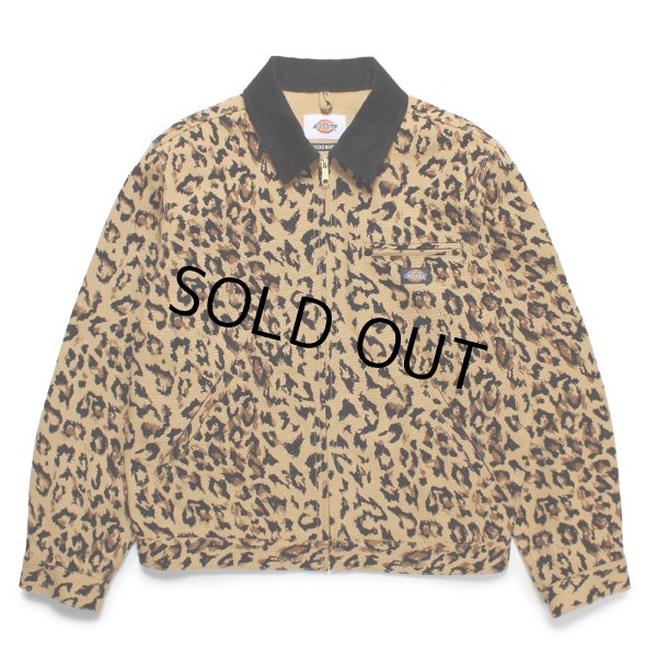 画像1: WACKO MARIA/DICKIES / LEOPARD WORK JACKET（BEIGE）［レオパードワークJKT-25春夏］ (1)