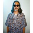 画像2: WACKO MARIA/LEOPARD HAWAIIAN SHIRT（BLUE）［レオパードハワイアンシャツ-25春夏］ (2)