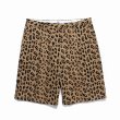 画像2: WACKO MARIA/DICKIES / LEOPARD PLEATED SHORT TROUSERS（BEIGE）［レオパードワンタックショートトラウザース-25春夏］ (2)