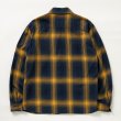 画像2: RATS/COTTON LINEN CHECK SHIRT（NAVY/YELLOW CHECK）［コットンリネンチェックシャツ-25春夏］ (2)