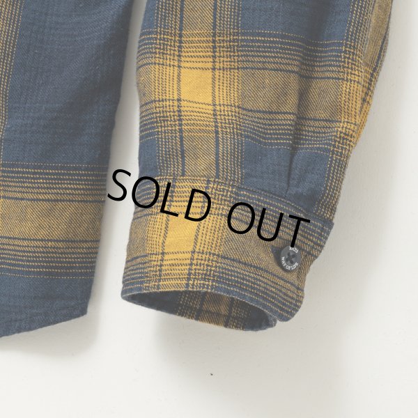 RATS/COTTON LINEN CHECK SHIRT(NAVY/YELLOW CHECK)[コットン RATS/COTTON LINEN CHECK SHIRT(NAVY/YELLOW CHECK)[コットン