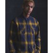 画像8: RATS/COTTON LINEN CHECK SHIRT（NAVY/YELLOW CHECK）［コットンリネンチェックシャツ-25春夏］ (8)