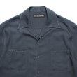 画像2: WACKO MARIA/50'S OPEN COLLAR SHIRT（NAVY）［ピンポイントステッチ50'Sオープンカラーシャツ-25春夏］ (2)
