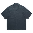 画像1: WACKO MARIA/50'S OPEN COLLAR SHIRT（NAVY）［ピンポイントステッチ50'Sオープンカラーシャツ-25春夏］ (1)