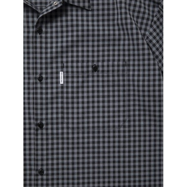 画像3: COOTIE PRODUCTIONS/T/W Work S/S Shirt（Gingham Check）［ワークシャツ-25春夏］ (3)
