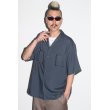 画像3: WACKO MARIA/50'S OPEN COLLAR SHIRT（NAVY）［ピンポイントステッチ50'Sオープンカラーシャツ-25春夏］ (3)