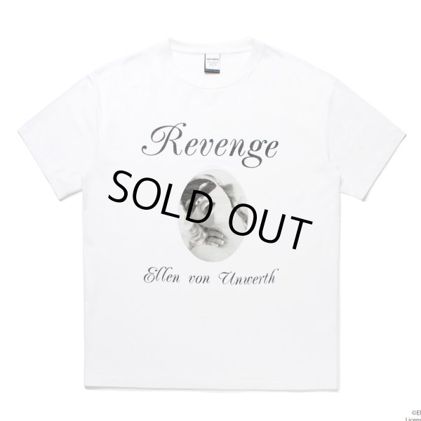 画像1: WACKO MARIA/ELLEN VON UNWERTH / WASHED HEAVY WEIGHT T-SHIRT（WHITE）［プリントT-25春夏］ (1)