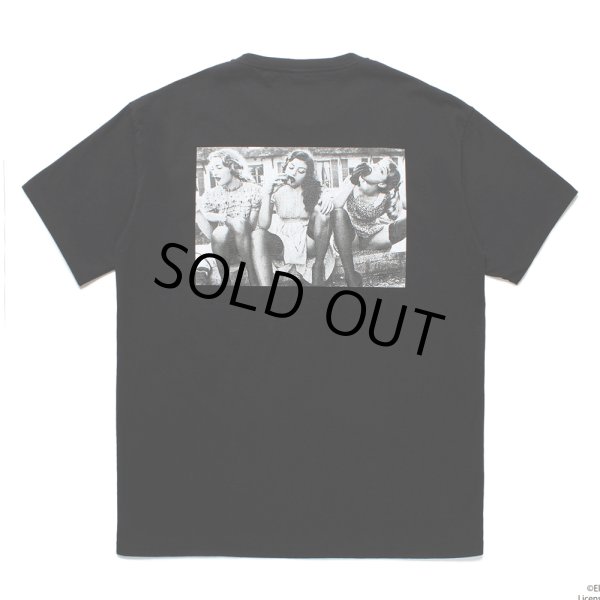 画像1: WACKO MARIA/ELLEN VON UNWERTH / WASHED HEAVY WEIGHT T-SHIRT（BLACK）［プリントT-25春夏］ (1)