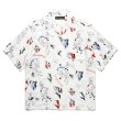 画像1: WACKO MARIA/HAWAIIAN SHIRT（WHITE）［ハワイアンシャツ-25春夏］ (1)