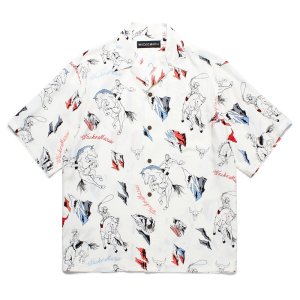 画像: WACKO MARIA/HAWAIIAN SHIRT（WHITE）［ハワイアンシャツ-25春夏］