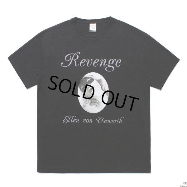 画像1: WACKO MARIA/ELLEN VON UNWERTH / WASHED HEAVY WEIGHT T-SHIRT（BLACK）［プリントT-25春夏］ (1)