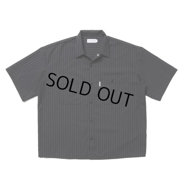 画像1: COOTIE PRODUCTIONS/T/W Work S/S Shirt（Stripe）［ワークシャツ-25春夏］ (1)