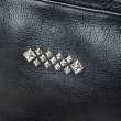 画像4: CALEE/STUDS LEATHER SHOULDER BAG ＜INTERNAL FLEX FRAME TYPE＞（BLACK）［レザーショルダーバッグ-25春夏］ (4)