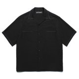 画像: WACKO MARIA/50'S OPEN COLLAR SHIRT（BLACK）［ピンポイントステッチ50'Sオープンカラーシャツ-25春夏］